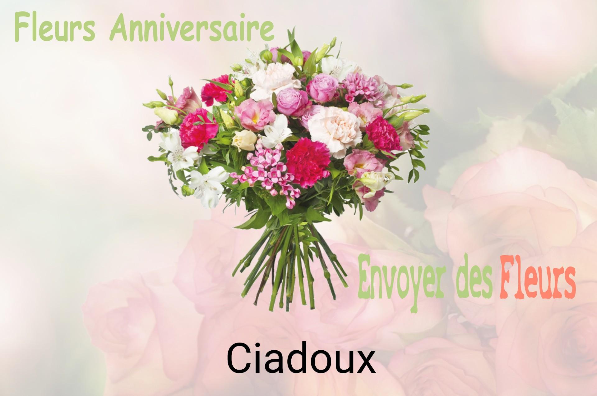 Bouquet de fleurs d’anniversaire livré à Ciadoux